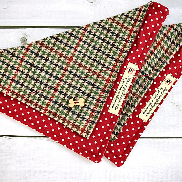 Don't forget the Dog - Tweed Dog Neckerchief