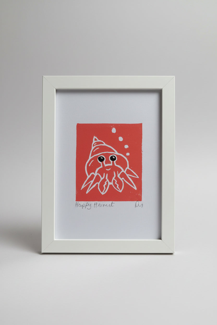 Wooden N Things - Mini Framed Original Lino Prints (8" x 6")