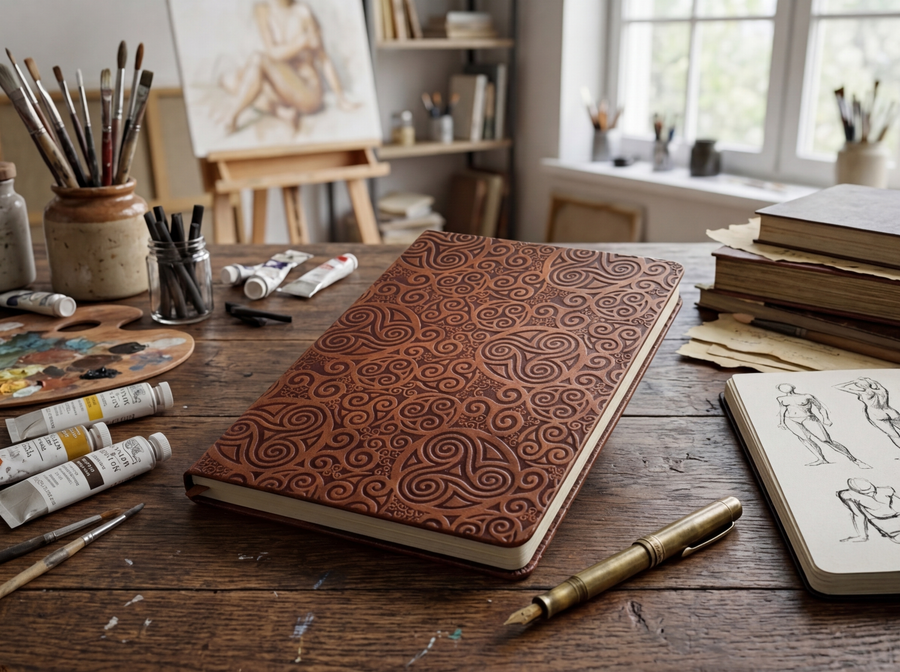 Faux Leather Sketchbook