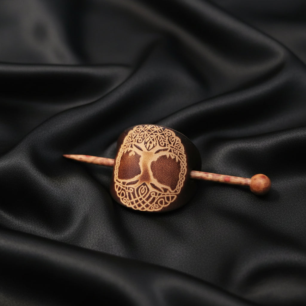Handcrafted Leather Hair Barrettes