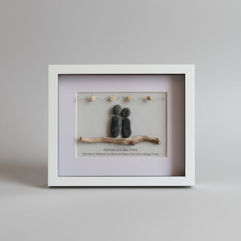 Framed Pebble & Ceramic Art - Lough Melvin Studios