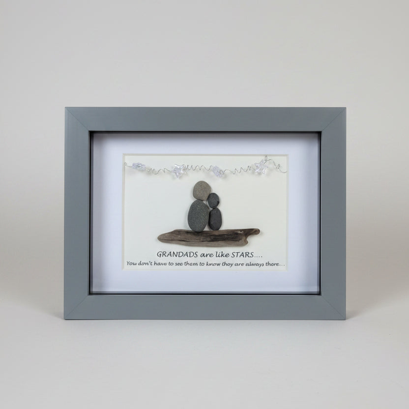 Framed Pebble & Ceramic Art - Lough Melvin Studio