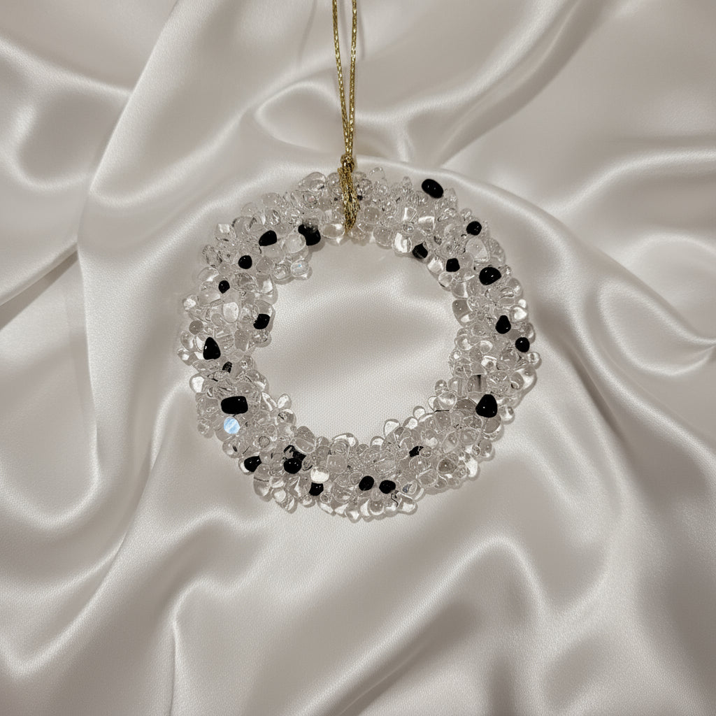 Fused Glass Christmas Star & Wreath Tree Decorations - Michelle Brady Studio