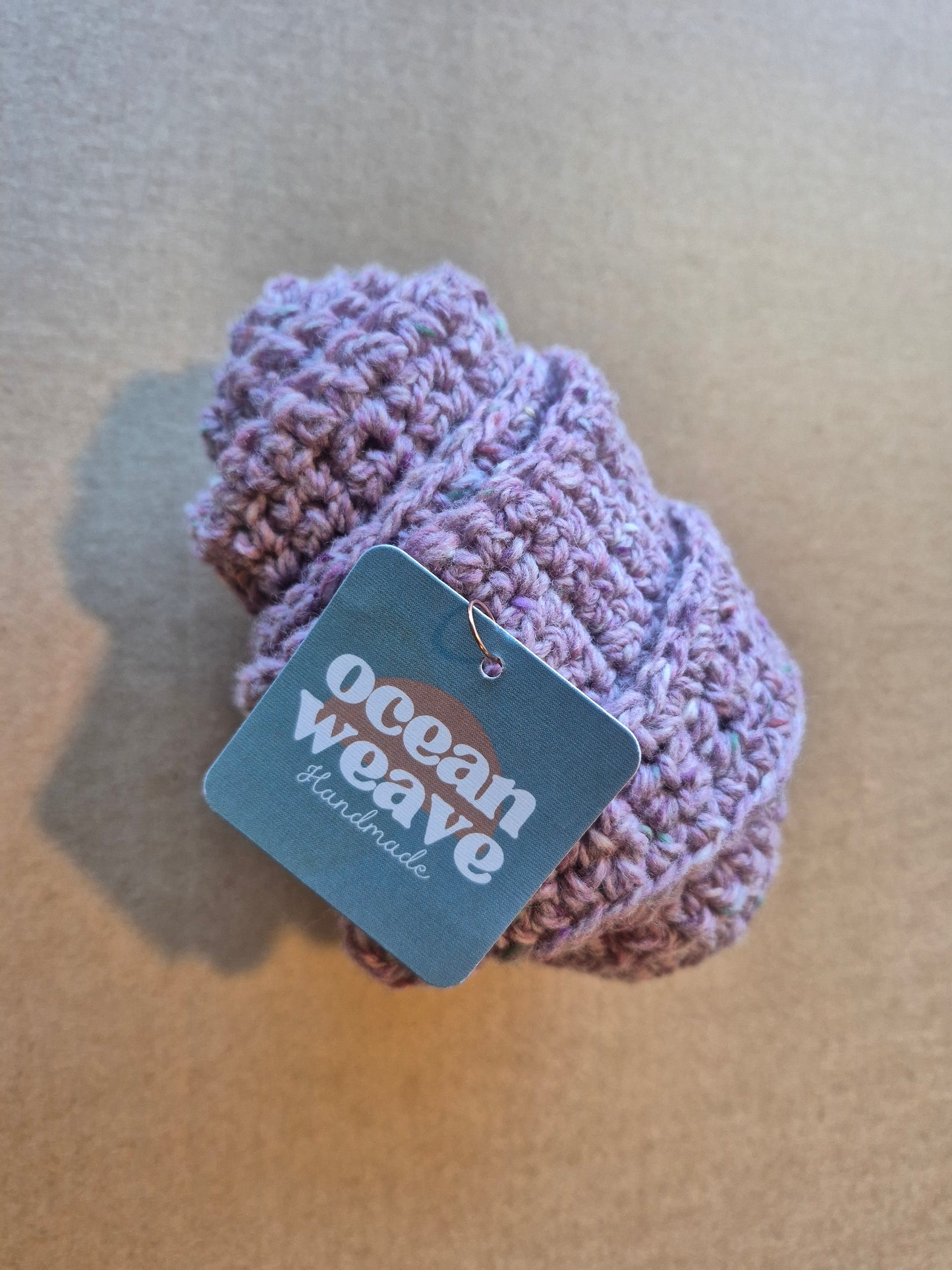 Ocean Weave - 100% Merino Wool Mini Scarf