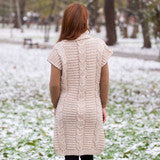Sleeveless Shawl Collar Cardigan