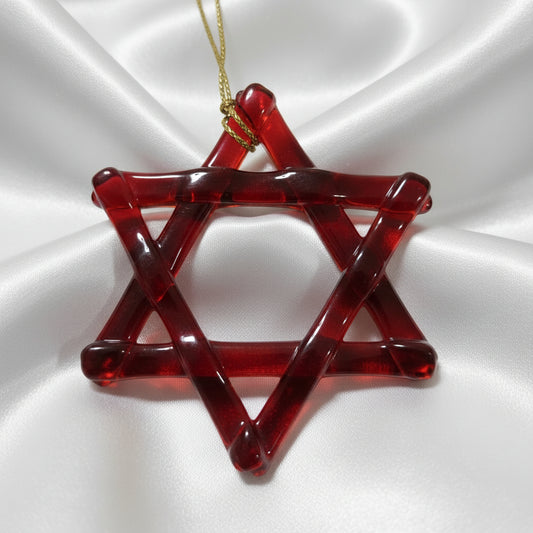 Fused Glass Christmas Star & Wreath Tree Decorations - Michelle Brady Studio