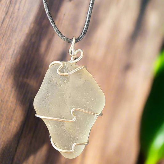 Irish Seaglass Wire Wrapped Necklaces