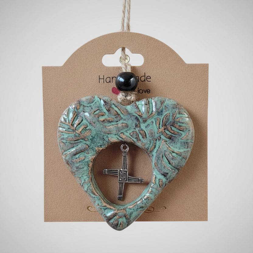 Ceramic Heart Decoration - Bryn Awen