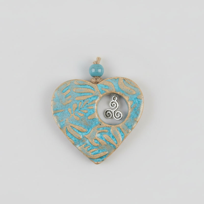 Ceramic Heart Decoration - Bryn Awen