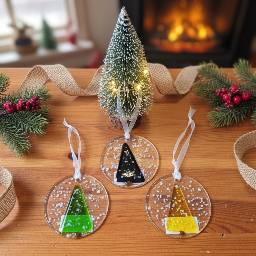 Fused Glass Christmas Decorations - Michelle Brady Studio
