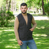Aran Sleeveless Cardigan