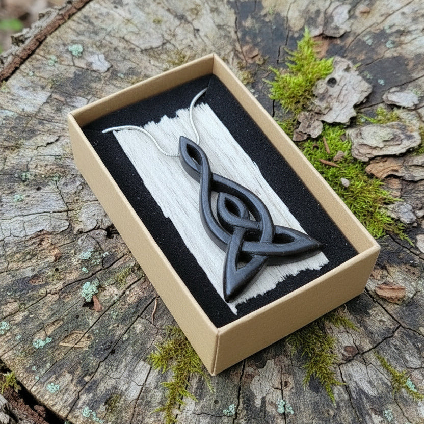 Bog Oak Celtic Knot Pendants