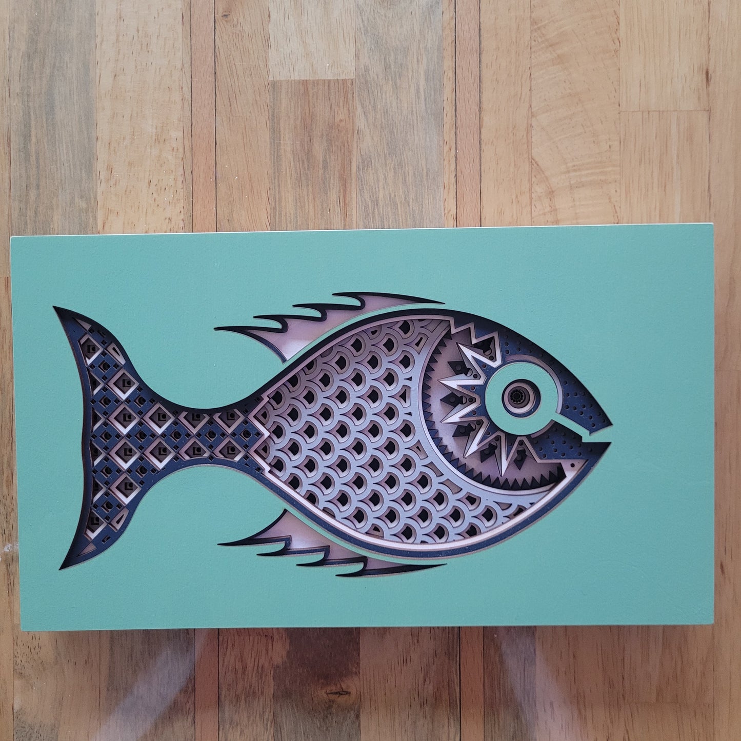 Seven2 Art - Wall Art - Samantha, geometric fish