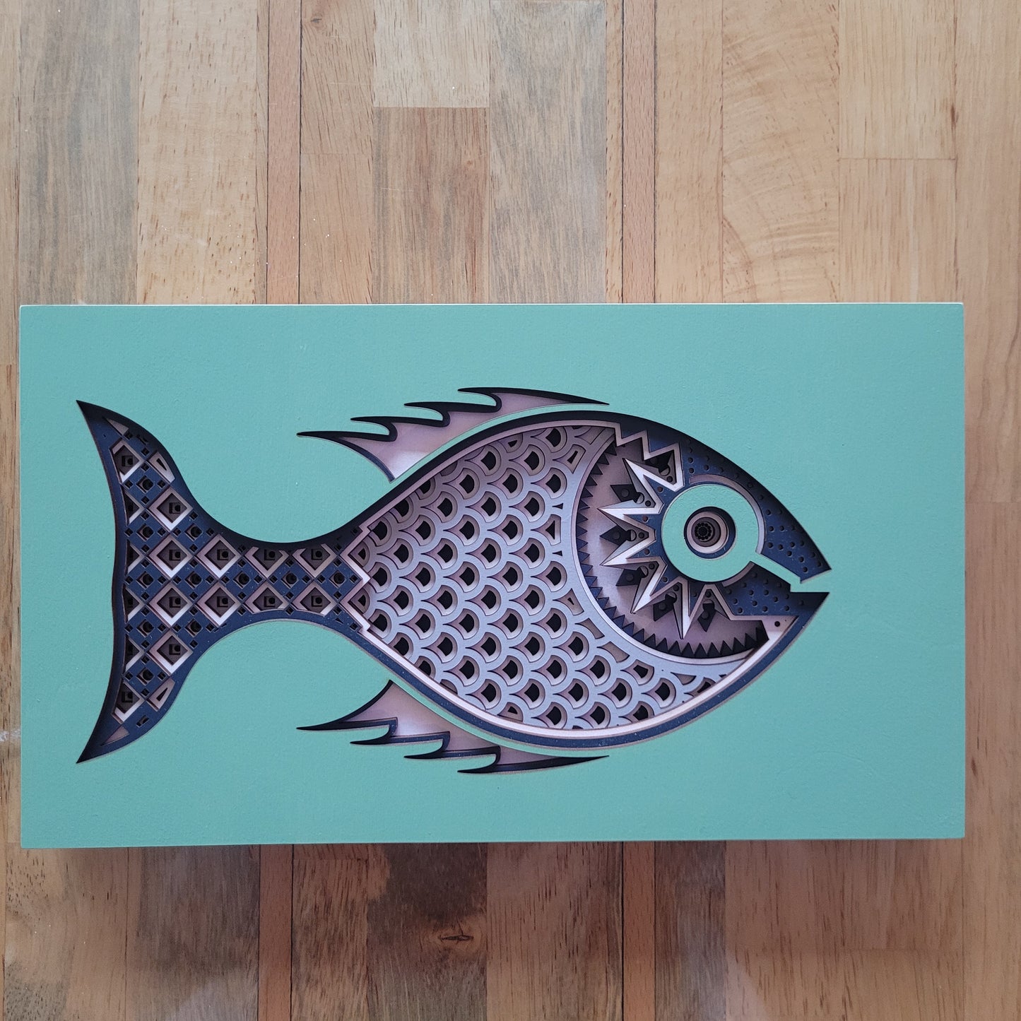 Seven2 Art - Wall Art - Samantha, geometric fish