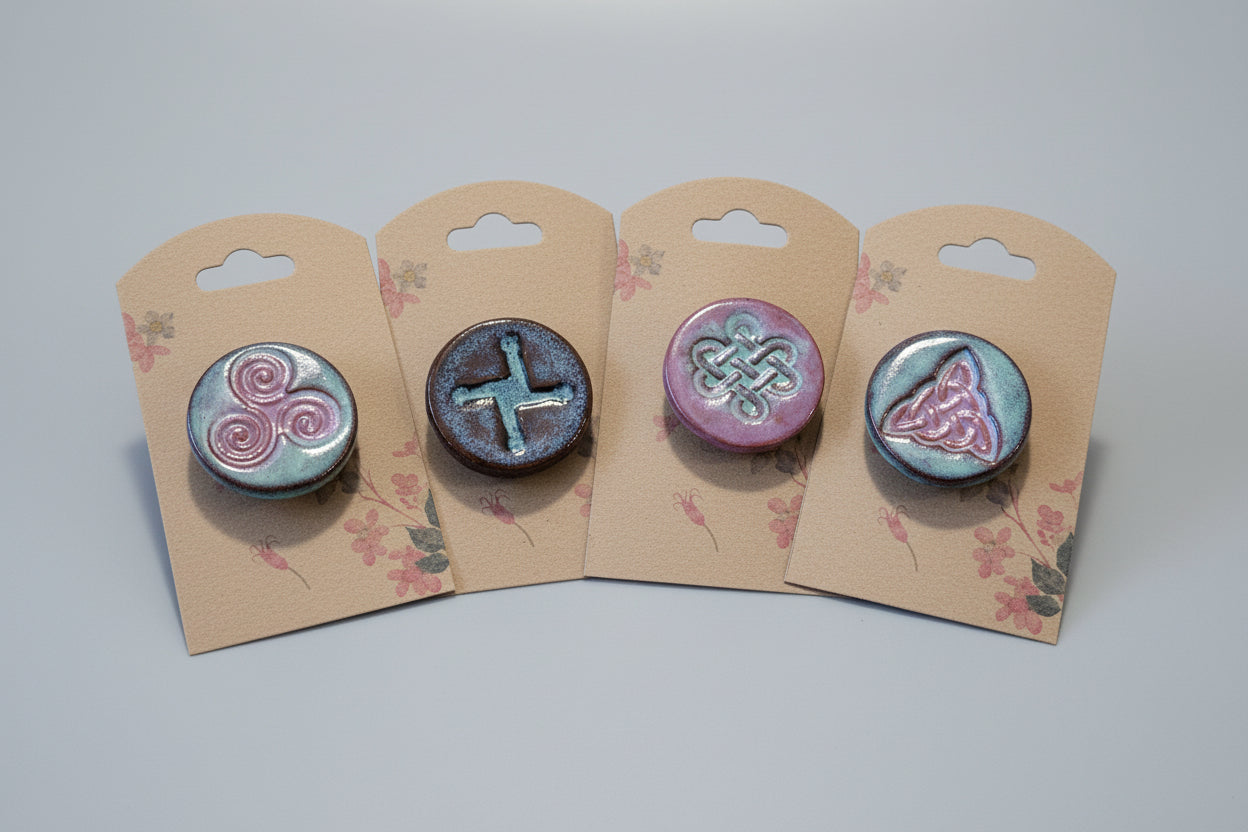 Ceramic Brooch - Bryn Awen