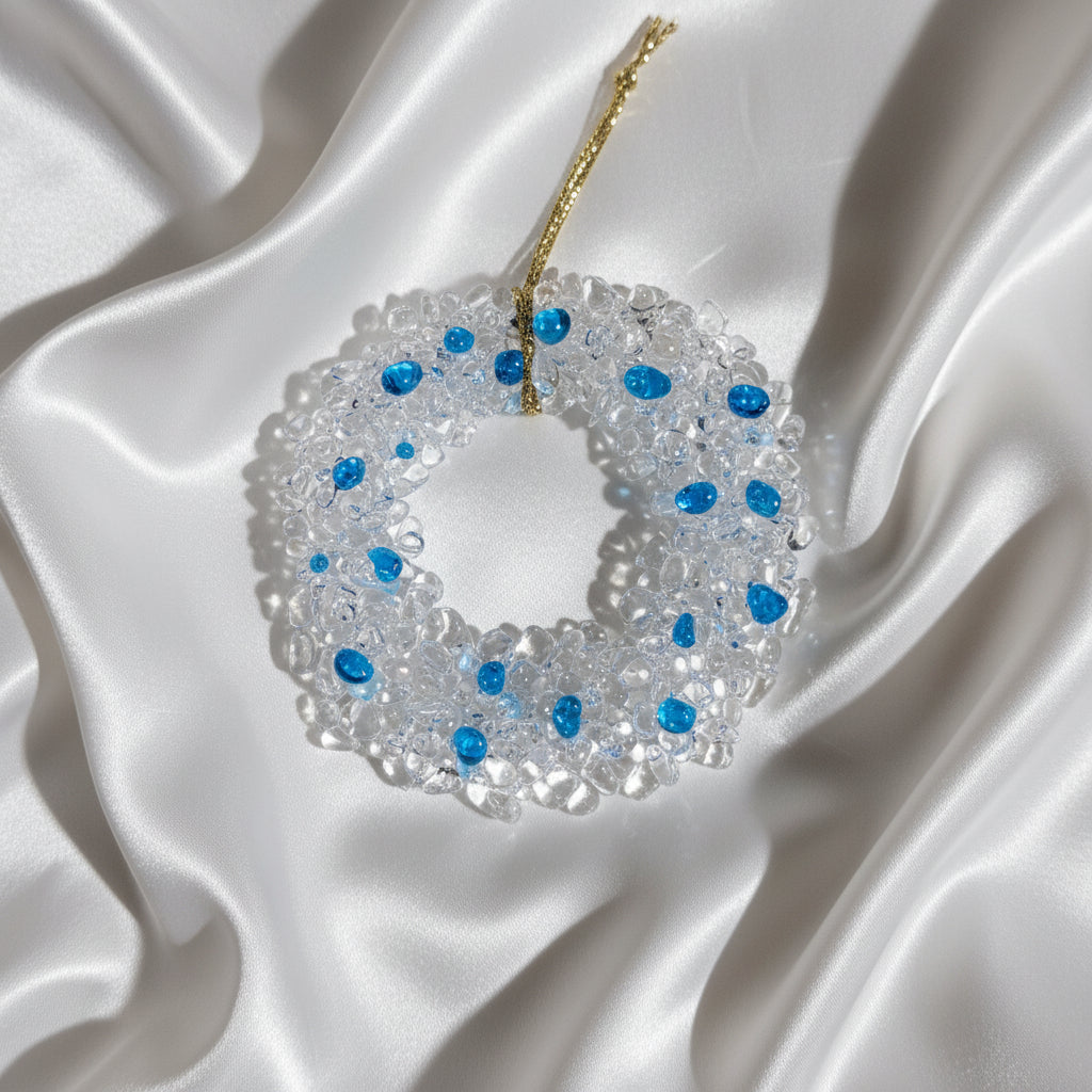 Fused Glass Christmas Star & Wreath Tree Decorations - Michelle Brady Studio