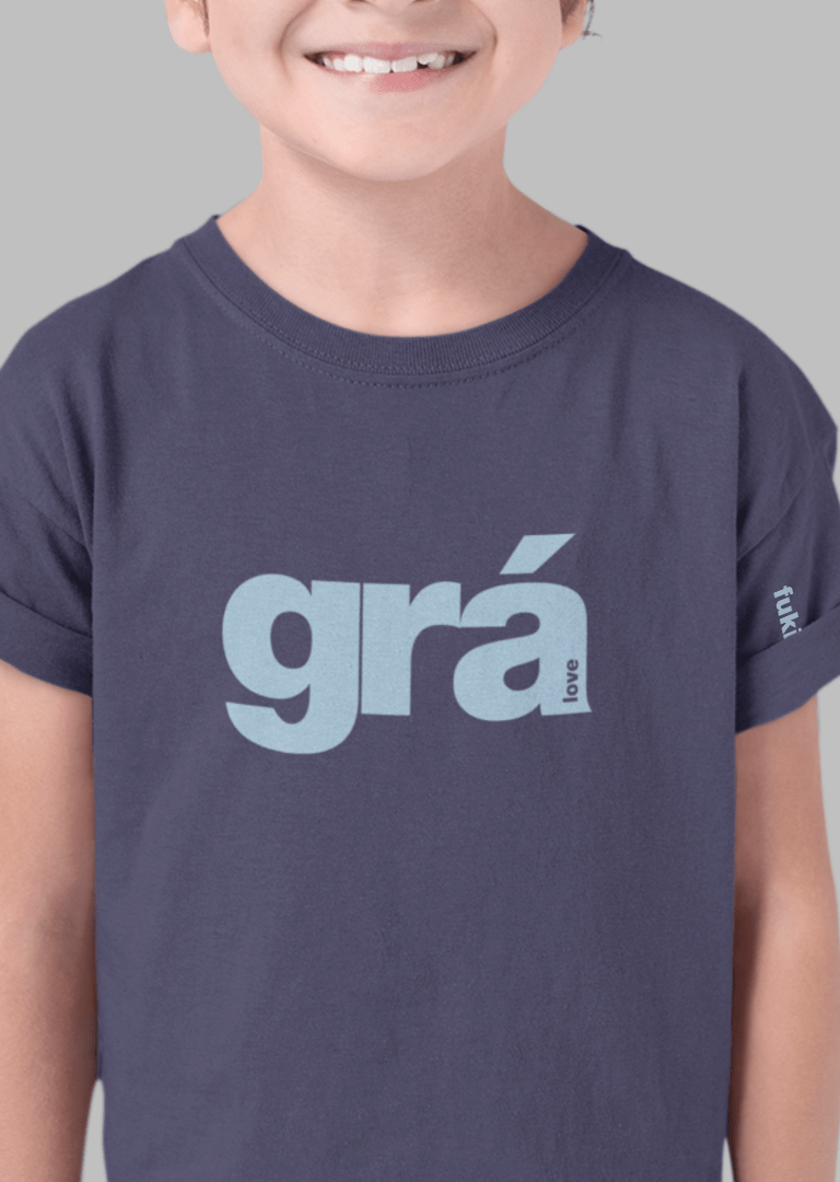 Fukil kids -  grá T shirt
