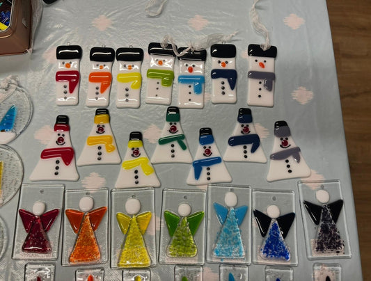 Fused Glass Christmas Tree Decorations - Michelle Brady Studio