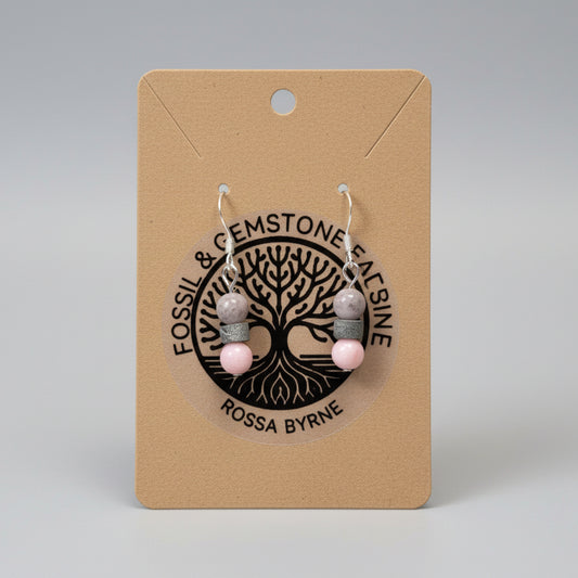 Fossil & Gemstone Earrings - Rossa Byrne