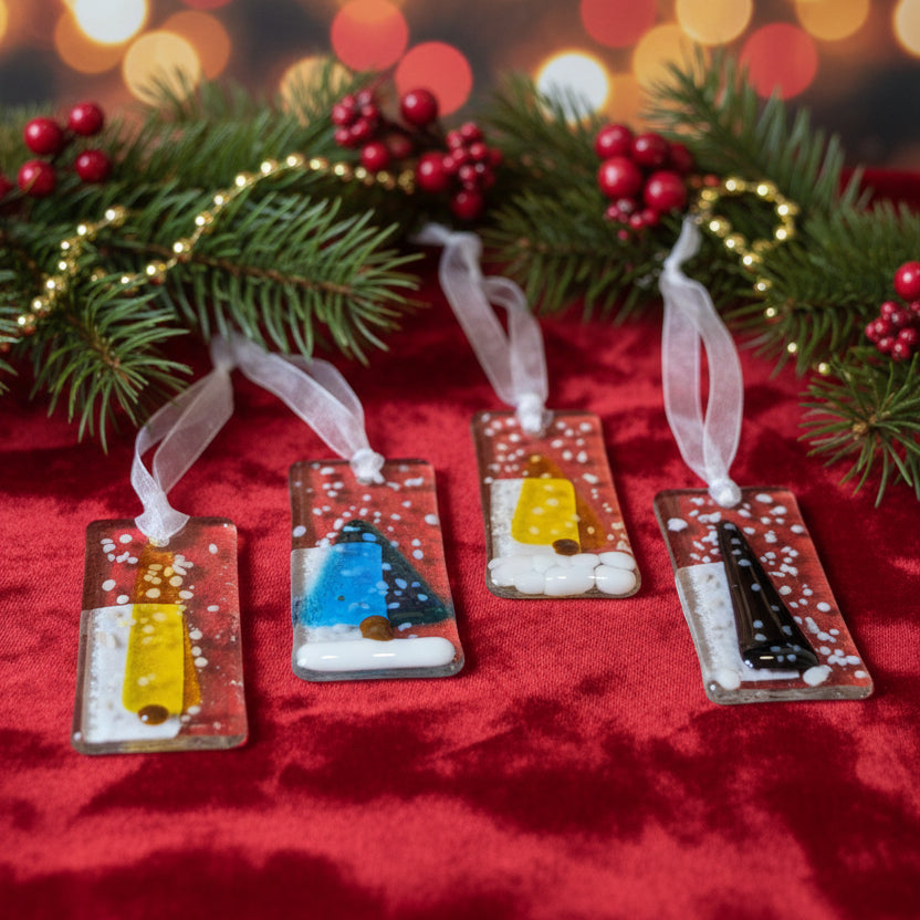 Fused Glass Christmas Decorations - Michelle Brady Studio