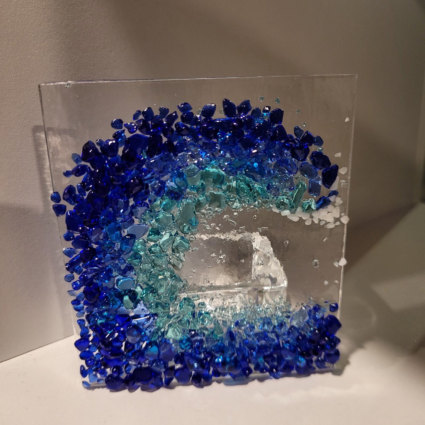 Fused Glass Tealight Holder - Michelle Brady Studio
