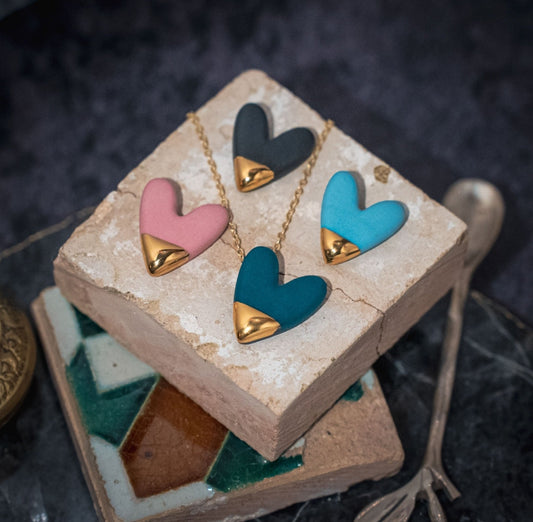 Gold-Dipped Heart Necklace - Danú