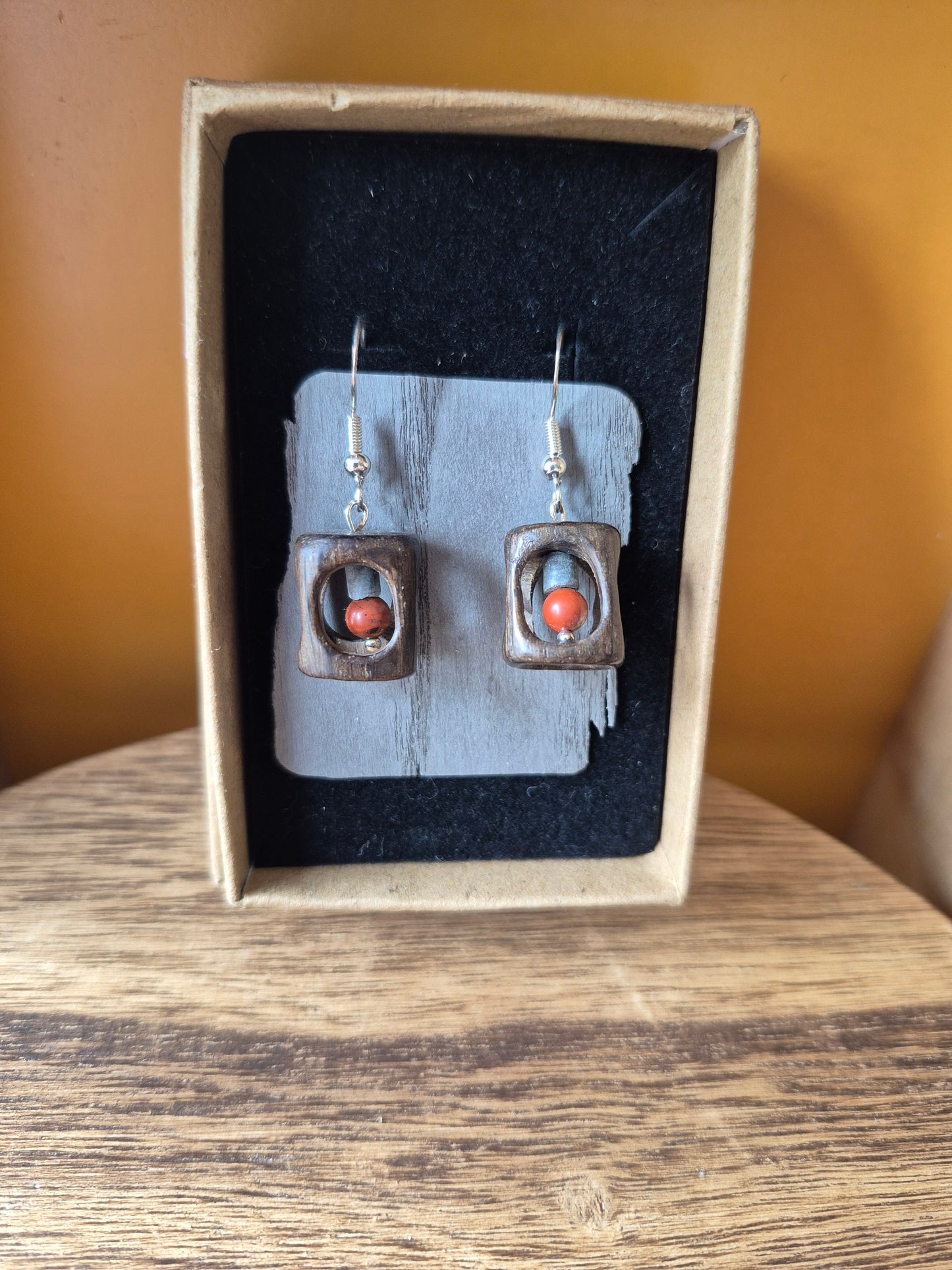 Bog Oak Earrings -  Rossa Byrne