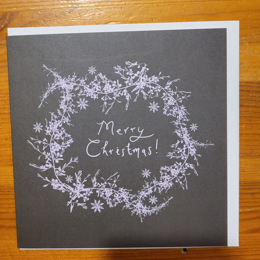 Hand Pressed Christmas Seaweed Cards - Christine Ellen Harrison