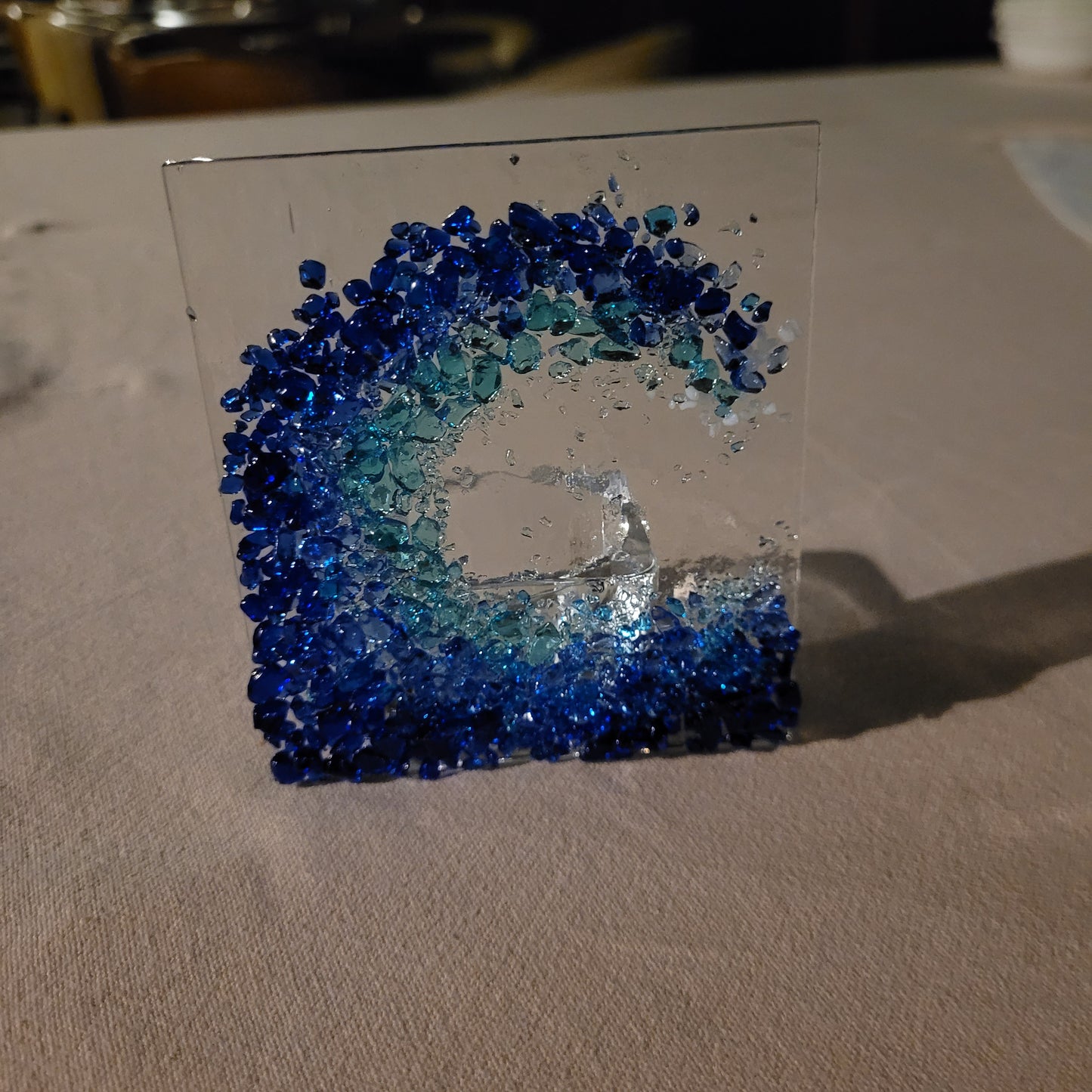 Fused Glass Tealight Holder - Michelle Brady Studio