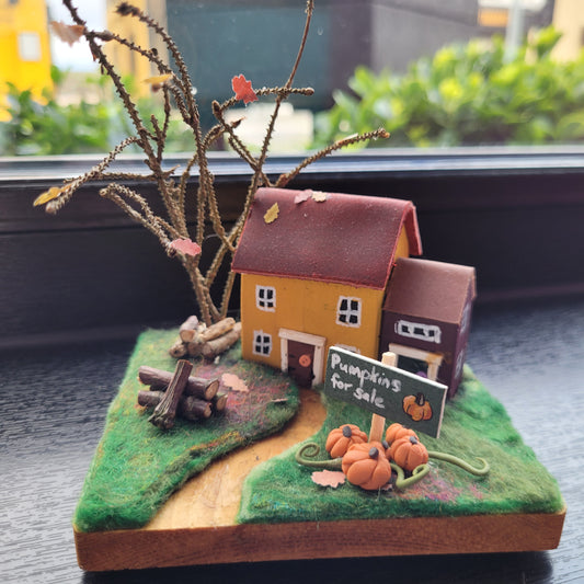 Miniature Autumn Houses - Asgard Arts