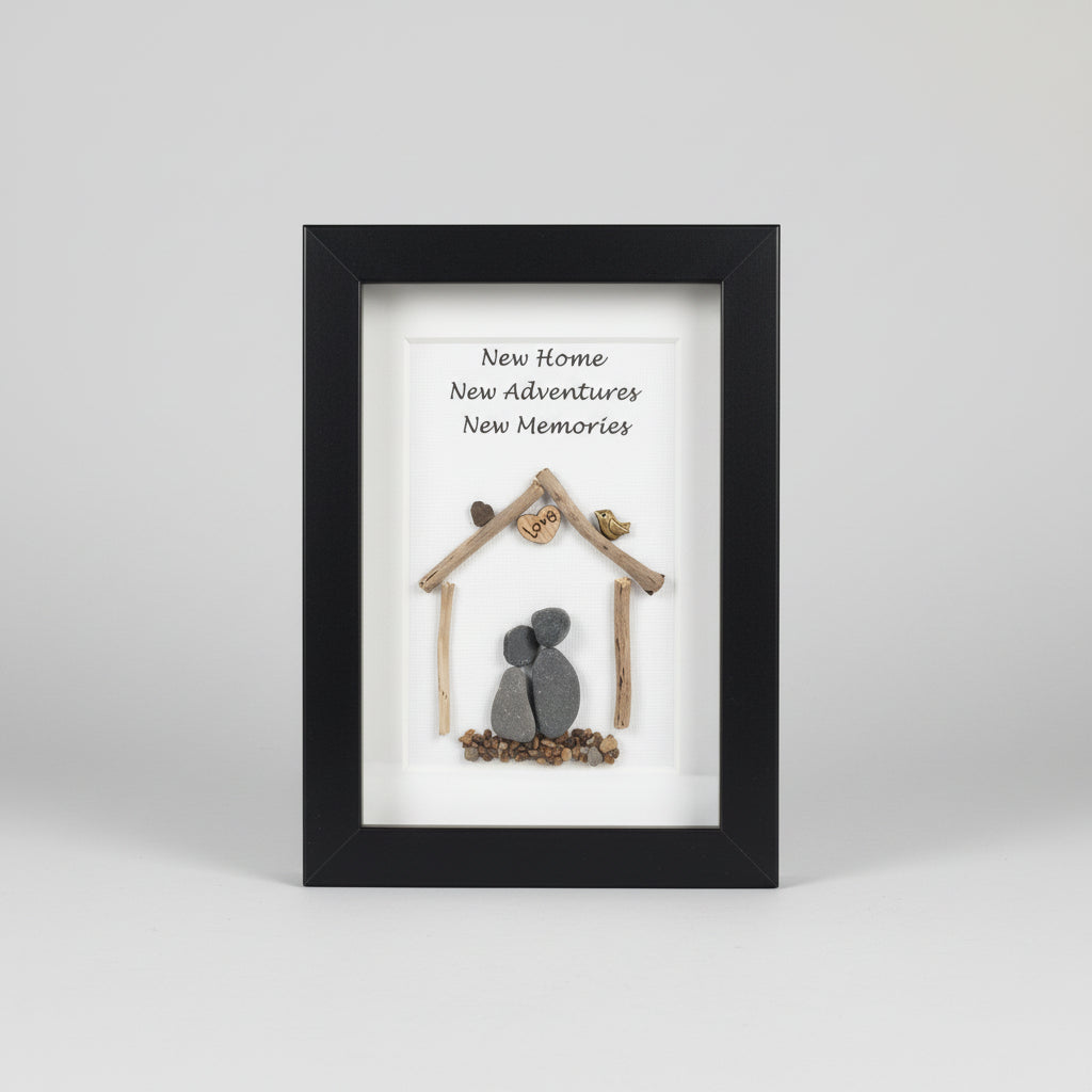 Framed Pebble & Ceramic Art - Lough Melvin Studios